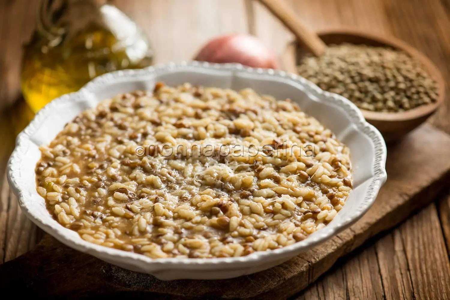 Risotto con lenticchie