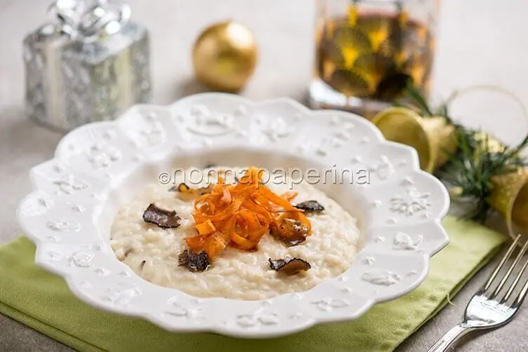 Risotto con spalmabile alla capra per un Natale diverso