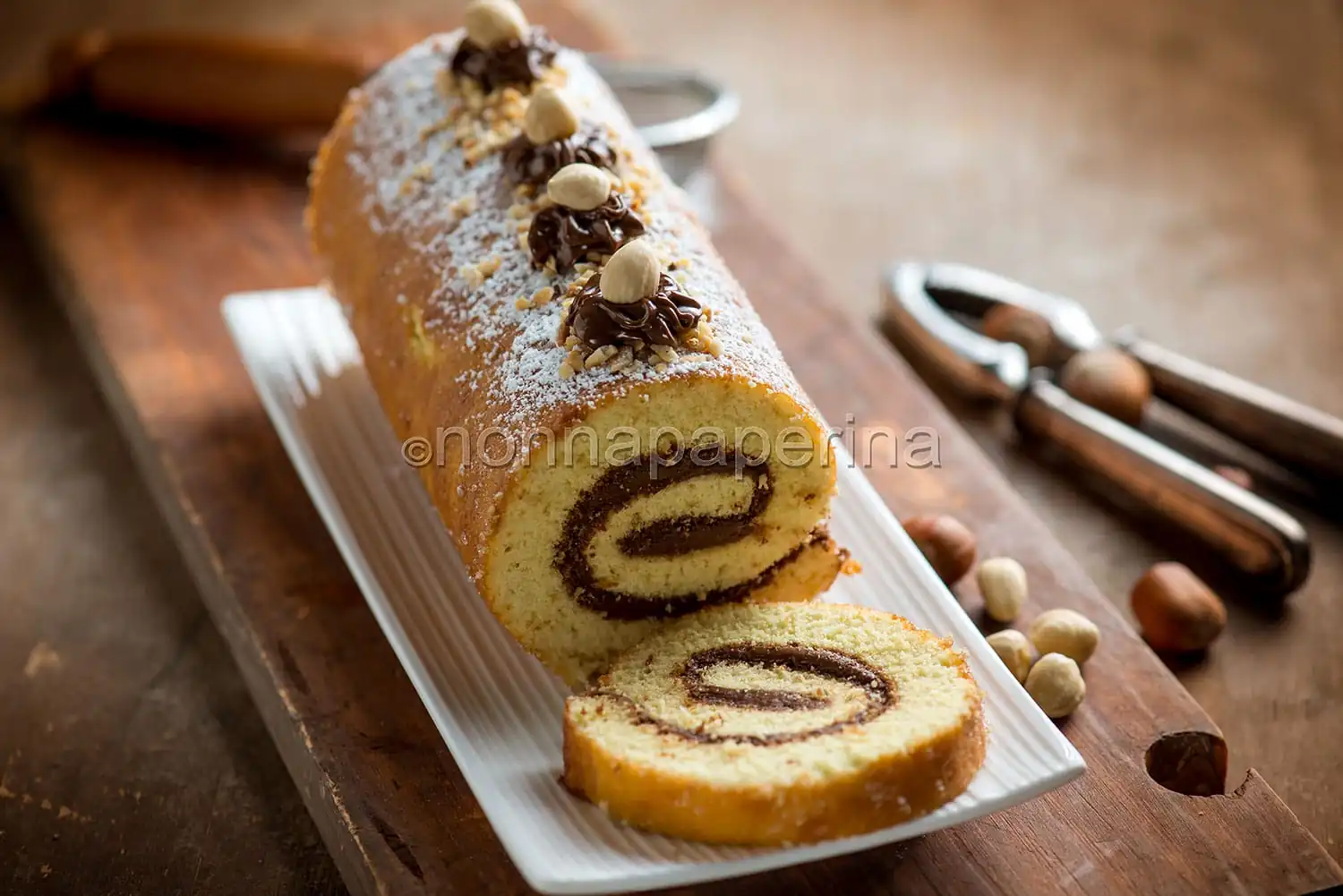 Rotolo alla crema di nocciole, un dolce perfetto