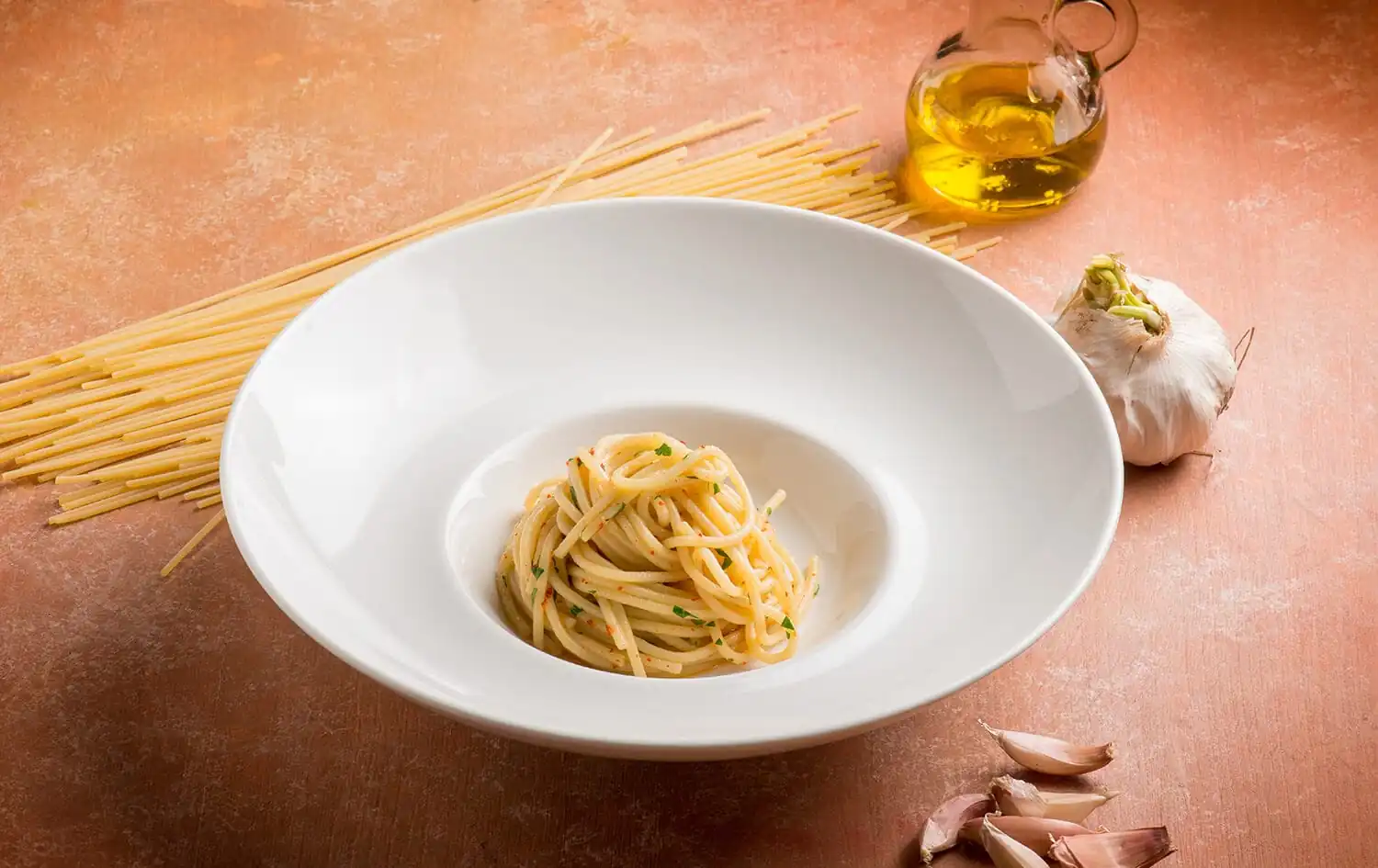 Spaghetti aglio, olio e peperoncino