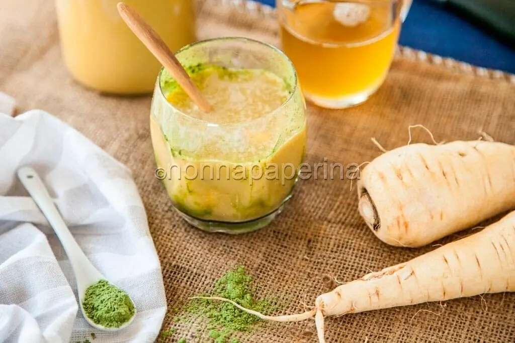 Succo di pastinaca con sciroppo allo zenzero: l’originalità … è di casa!