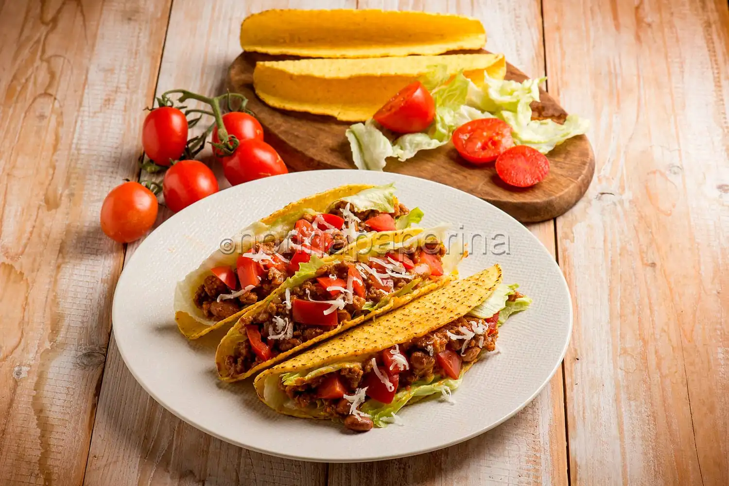 Tacos con chili di carne, un classico messicano