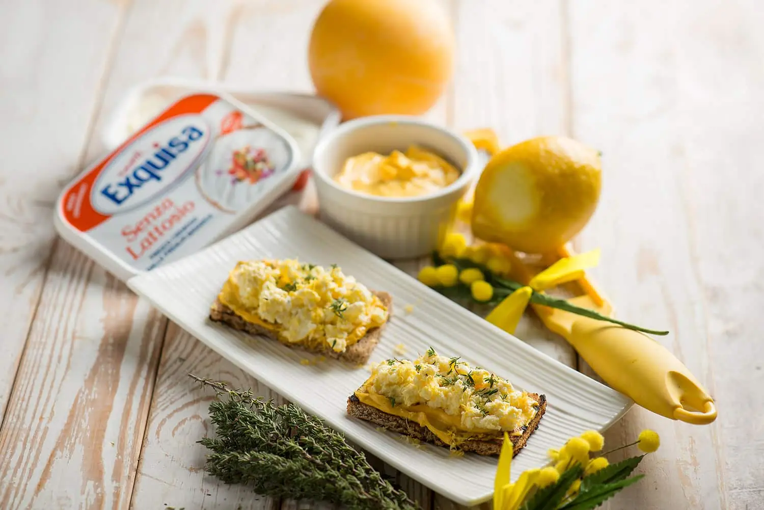 Tartine mimosa, un antipasto per l’8 marzo