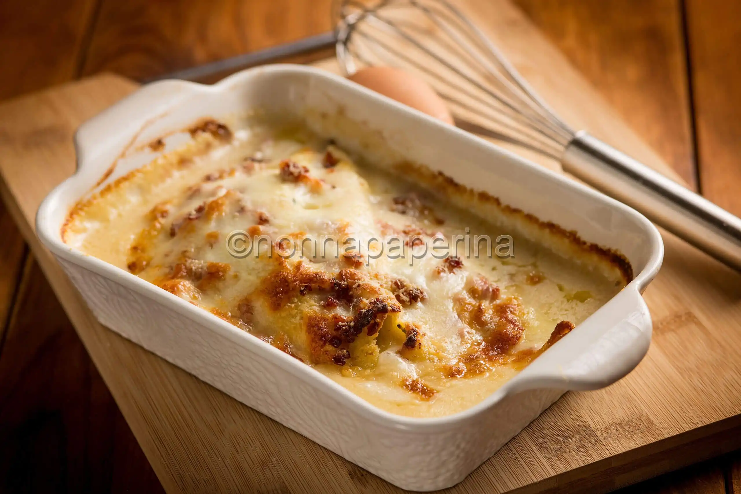 Timballo di crespelle con ricotta, un primo piatto sfizioso