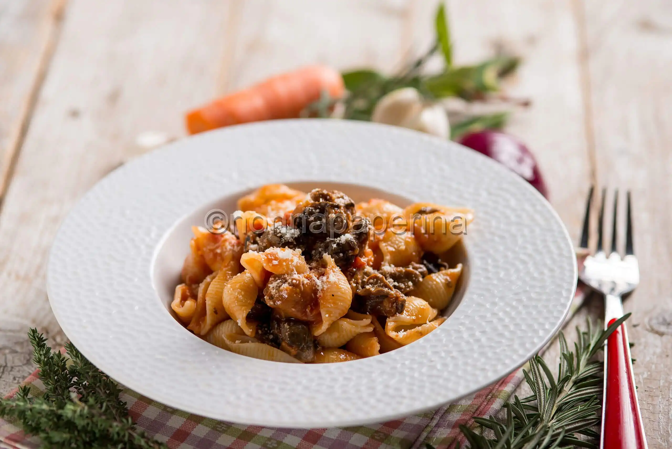 Tofette con sugo di lumache, un primo insolito ma squisito