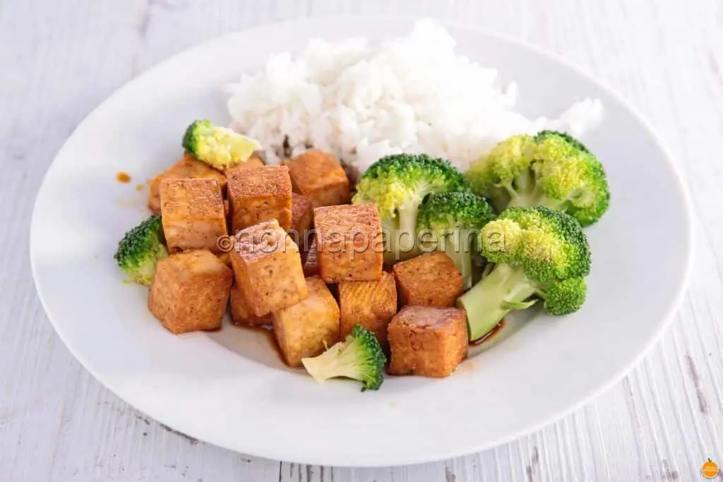 Tofu di canapa fritto nel glucosio