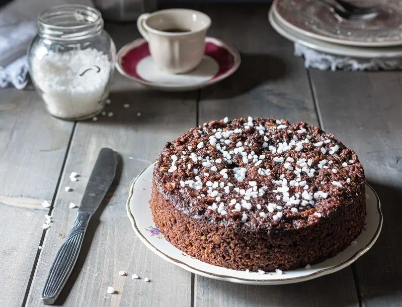 Torta di pane pere e cacao