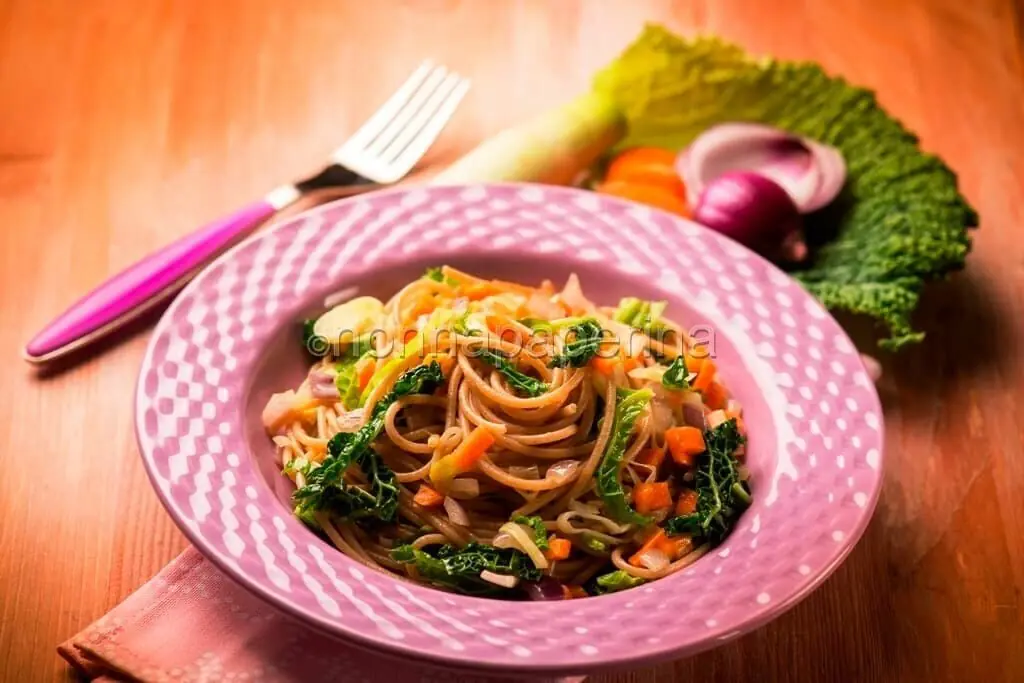 Un piatto green: gli spaghetti vegetariani