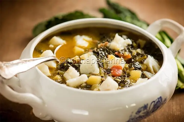 Zuppa di cavolo nero e baccalà, un primo completo