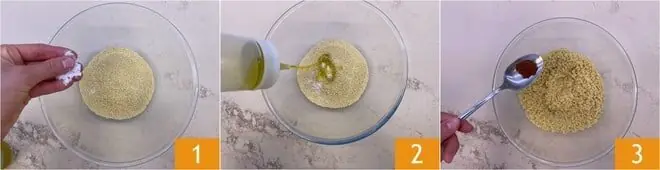 Couscous con salmone e feta
