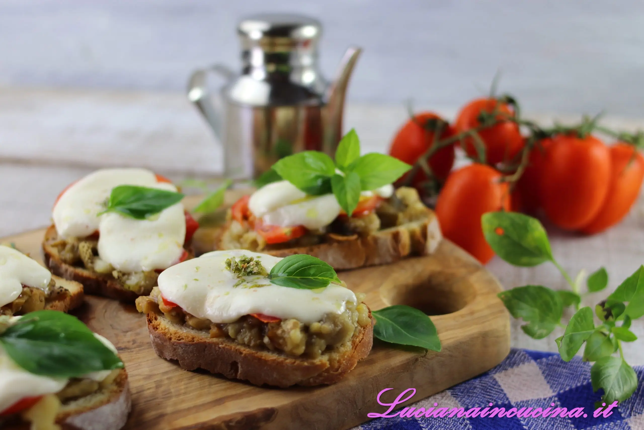 Crostini alla melanzana