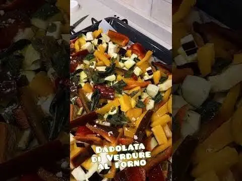Dadolata di verdure al forno #verdurealforno #dadolatadiverdure
