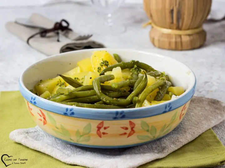 Fagiolini e patate lesse