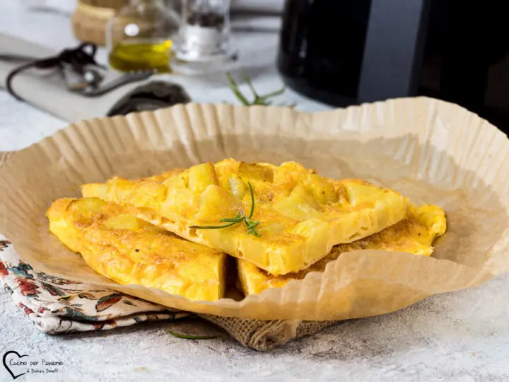 Frittata di patate in friggitrice ad aria