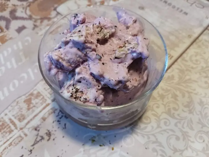 Gelato ai mirtilli senza gelateria