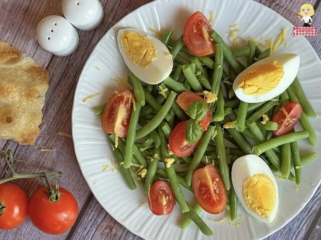 Insalata estiva con fagiolini