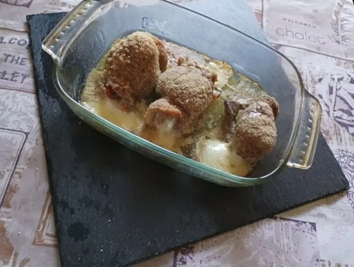 Involtini di maiale gratinati al forno