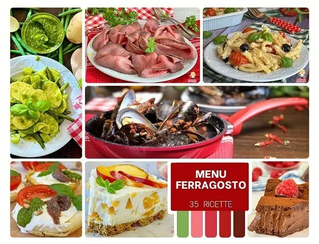 Menu per ferragosto