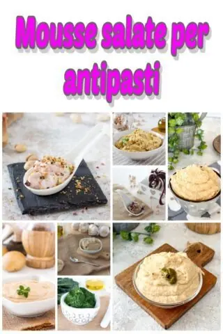 Mousse salate per antipasti