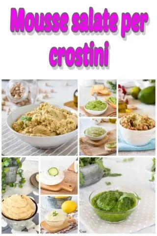 Mousse salate per crostini