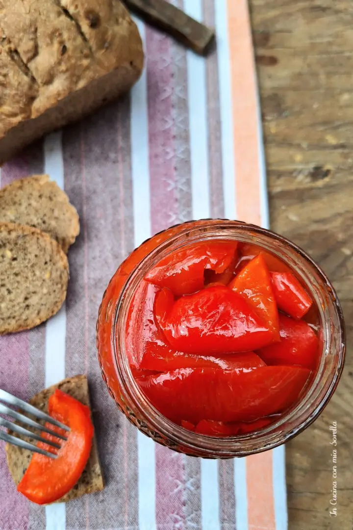 Peperoni in agrodolce ricetta e conservazione