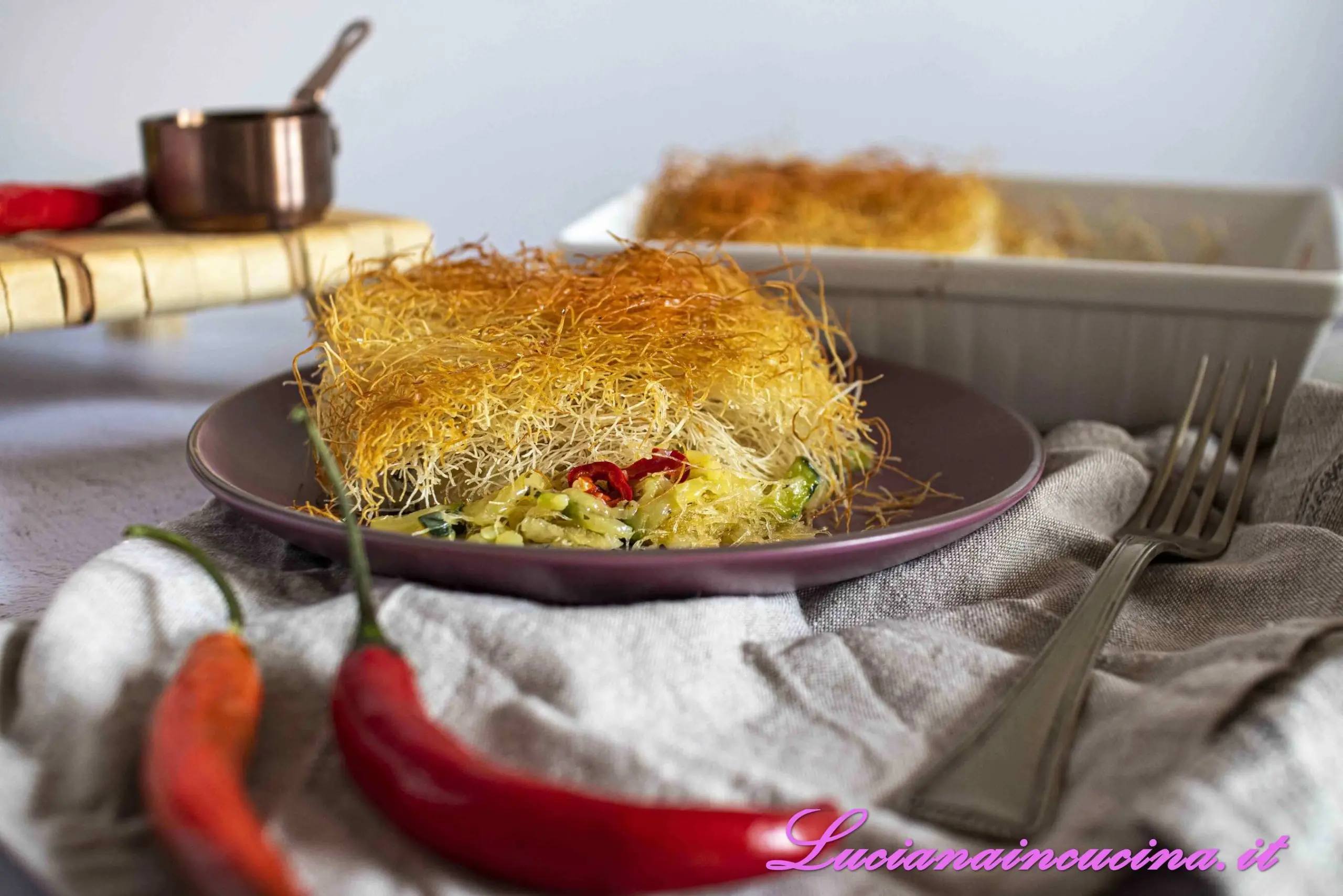 Scrigno di kataifi con zucchine