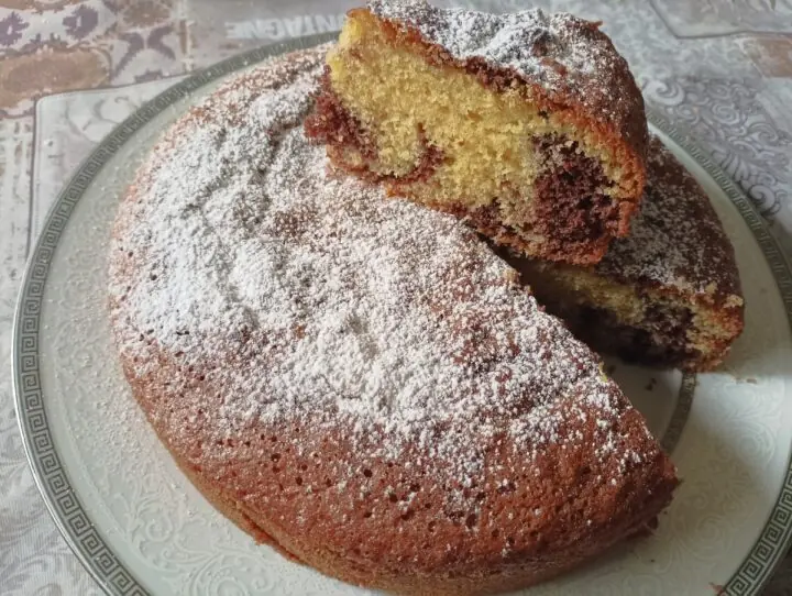 Torta sette vasetti marmorizzata