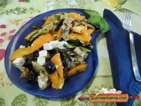 Verdure grigliate in insalata