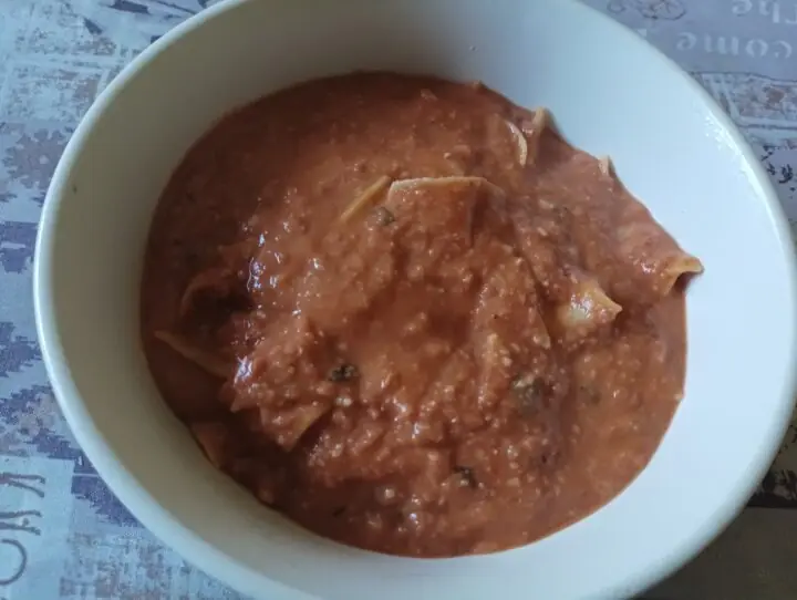 Crema di fagioli con maltagliati