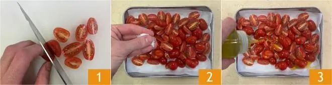 Filetto di merluzzo al vapore con pomodori e cucunci