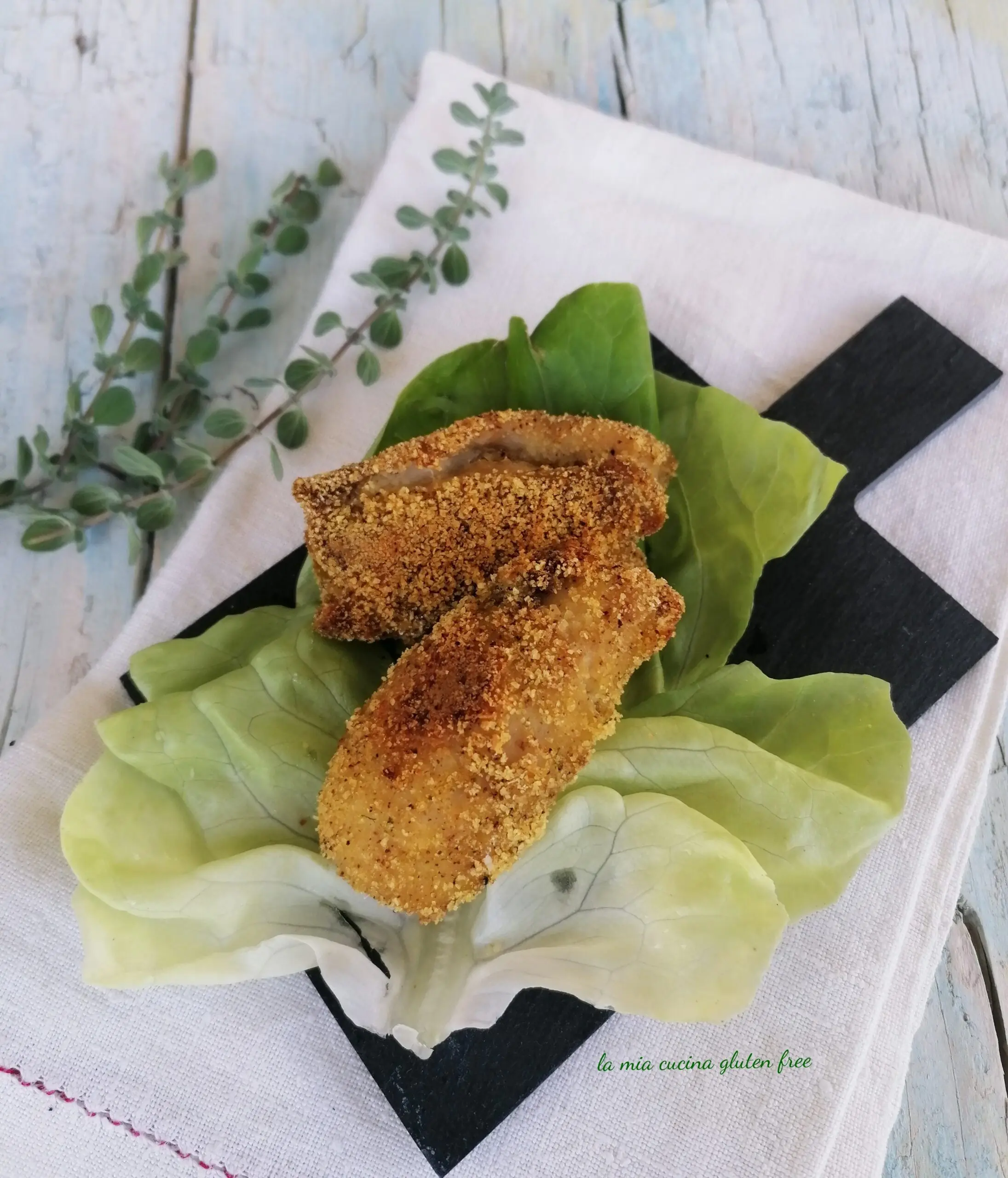 Involtini di pesce spada senza glutine.