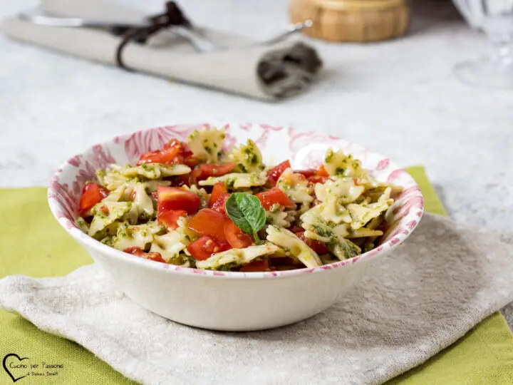 Pasta fredda pesto e pomodorini