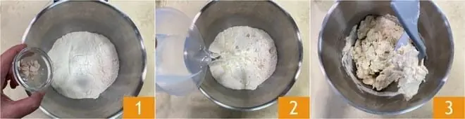 Pizza contemporanea salsiccia e patate
