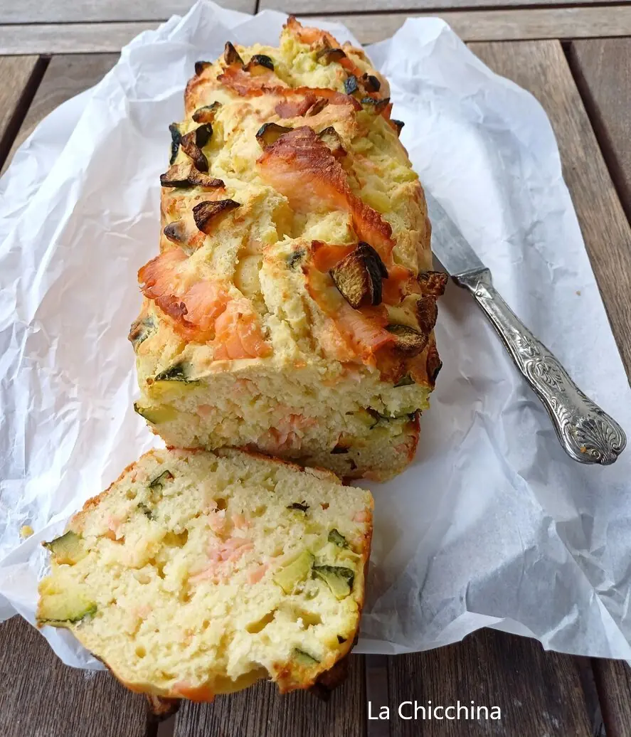 Plumcake con salmone e zucchine
