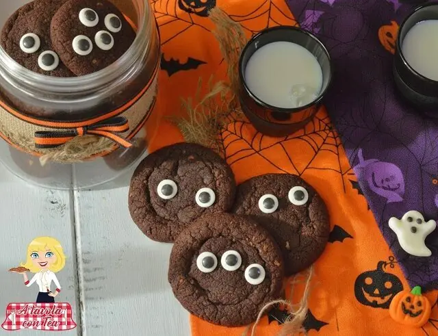 Biscotti di halloween al cioccolato