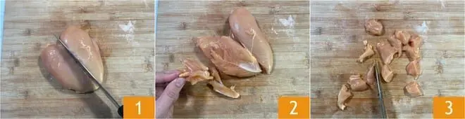 Bocconcini di pollo in friggitrice ad aria