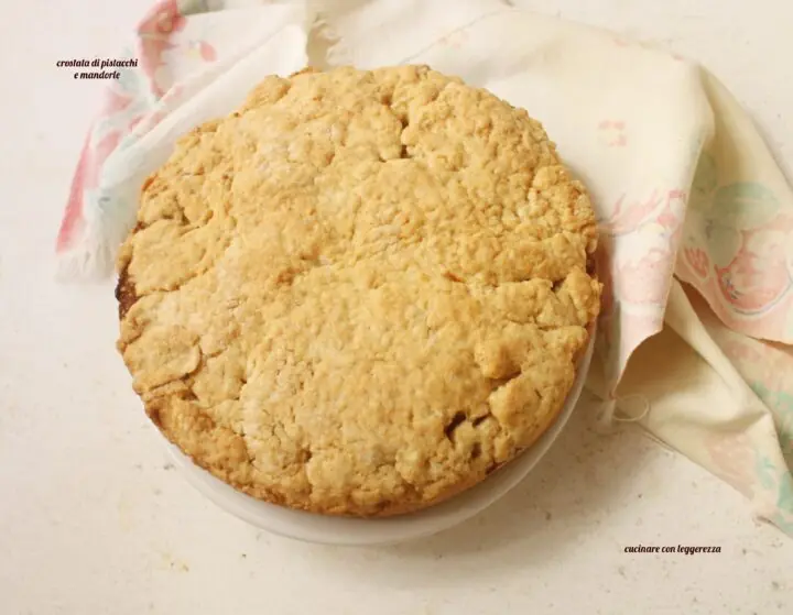 Crostata di pistacchi e mandorle