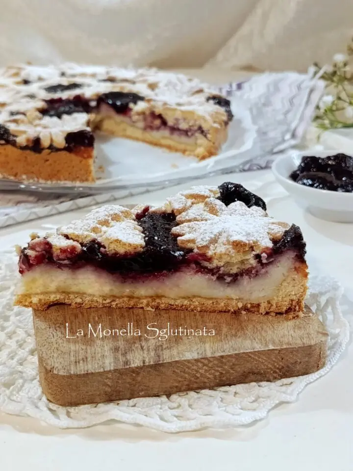Crostata  ricotta e marmellata senza glutine
