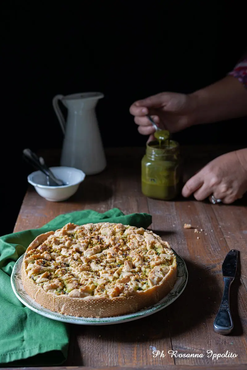 Crostata ricotta e pistacchio