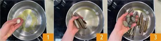 Fregola con frutti di mare e salicornia