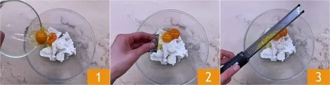 Gnudi di ricotta con ragù di verdure