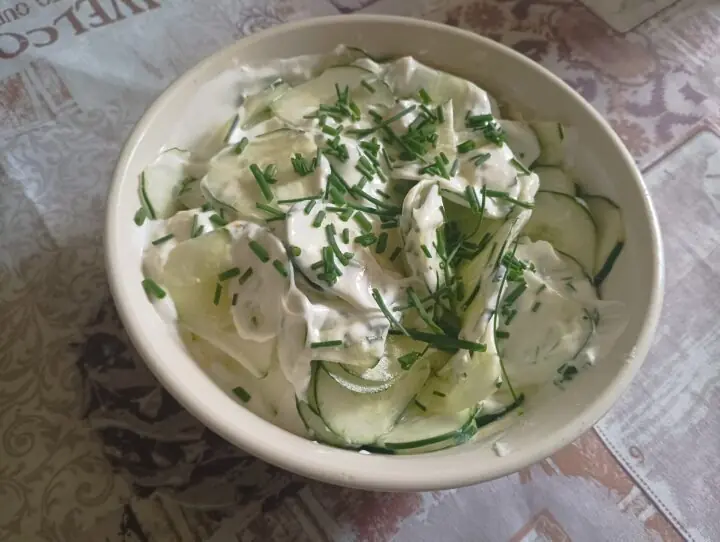 Insalata di cetrioli allo yogurt