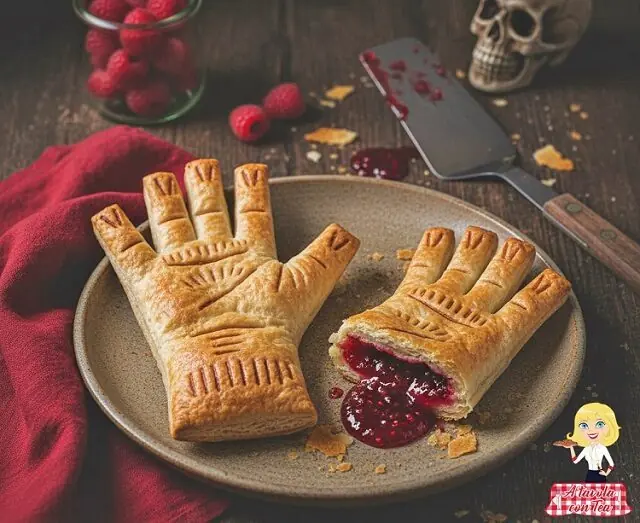 Mano di sfoglia insanguinata