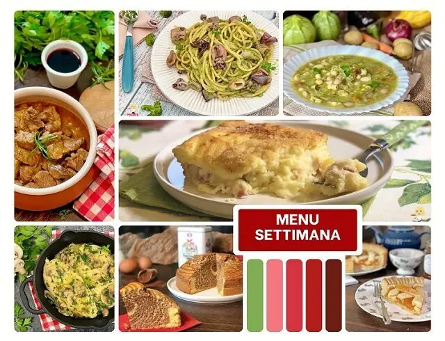 Menu settimana 2a settimana ottobre