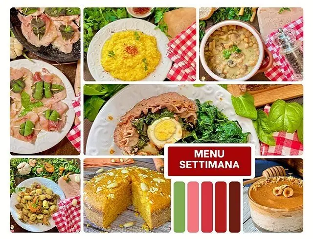 Menu settimana 3a settimana ottobre