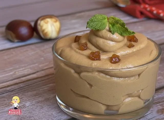 Mousse di castagne e cioccolato