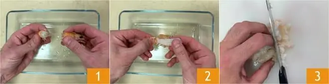 Pasta patate e scampi