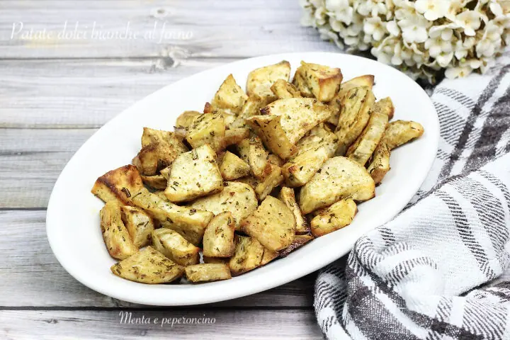 Patate dolci bianche al forno