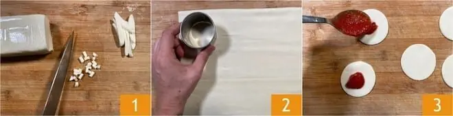 Pizzette di sfoglia in friggitrice ad aria