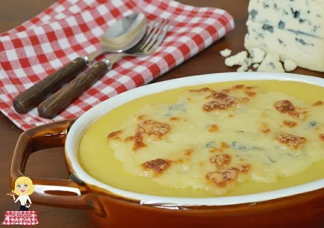 Polenta veloce cremosa al gorgonzola